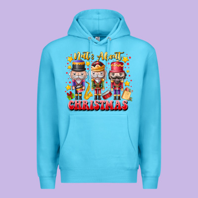 Nuts About Christmas Premium Hoodie Designed By Cowhidedigitalart