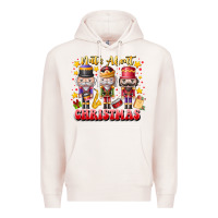 Pale Pink Nuts About Christmas Premium Hoodie - CowhideDigitalArt