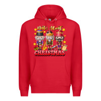 Red Nuts About Christmas Premium Hoodie - CowhideDigitalArt