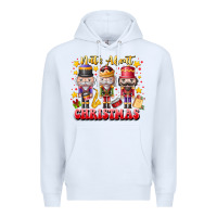 White Nuts About Christmas Premium Hoodie - CowhideDigitalArt