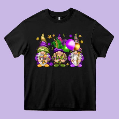 Mardi Gras Gnomes Heavy Core Tee Designed By Nancycooperartshop