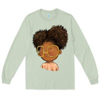 Matcha black girl Long Sleeve Tee - FaDigitalArtStudio