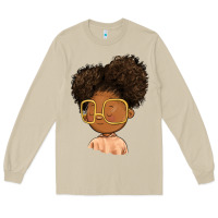 Mushroom black girl Long Sleeve Tee - FaDigitalArtStudio