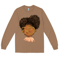 Toasted Coconut black girl Long Sleeve Tee - FaDigitalArtStudio