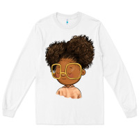 White black girl Long Sleeve Tee - FaDigitalArtStudio