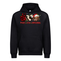 Black peace love christmas Urban Hoodie - JahusDesignShop