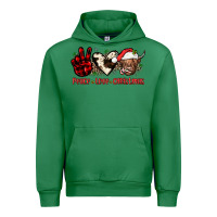 Emerald peace love christmas Urban Hoodie - JahusDesignShop