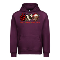 Mauve Wine peace love christmas Urban Hoodie - JahusDesignShop