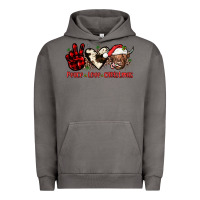 Pigment Tornado peace love christmas Urban Hoodie - JahusDesignShop