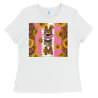 White skull mom sunflowers Ladies Tee - TumblerDesignByShophia