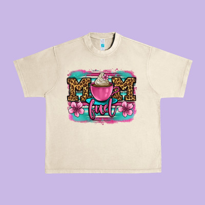 Mom Fuel Coffee Cup Urban Heavy Tee Designed By Oliviacreatesart