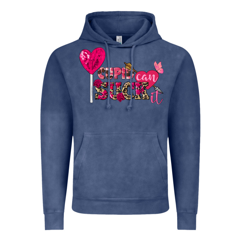 Cupid Can Suck It Valentine's Day Vintage Hoodie by FaDigitalArtStudio | Teevron