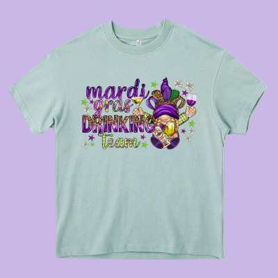 Mardi Gras Day Nurse Heavy Core Tee Designed By Nancycooperartshop