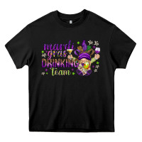 Black Mardi Gras Day Nurse Heavy Core Tee - NancyCooperArtShop
