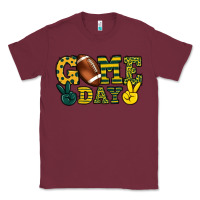 Burgundy Game day yellow and green team color Classic Tee - HowdyJamesFarm