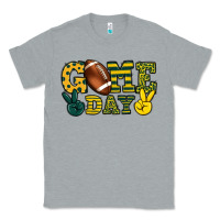 Heather Grey Game day yellow and green team color Classic Tee - HowdyJamesFarm