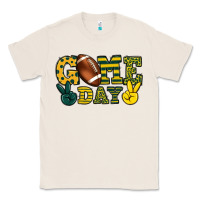 Natural Game day yellow and green team color Classic Tee - HowdyJamesFarm