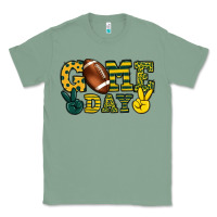 Sage Game day yellow and green team color Classic Tee - HowdyJamesFarm