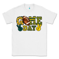White Game day yellow and green team color Classic Tee - HowdyJamesFarm