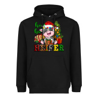Black ho ho heifer little cute christmas cow Heavyweight Hoodie - AdoDesignShop