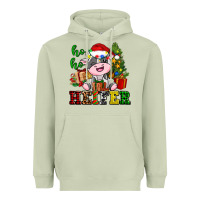 Matcha ho ho heifer little cute christmas cow Heavyweight Hoodie - AdoDesignShop