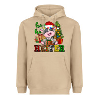 Mushroom ho ho heifer little cute christmas cow Heavyweight Hoodie - AdoDesignShop