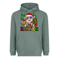 Sage ho ho heifer little cute christmas cow Heavyweight Hoodie - AdoDesignShop