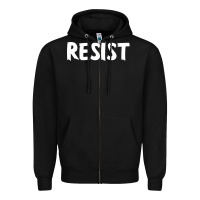 Black resist Zipper Hoodie - maiPhamDesign