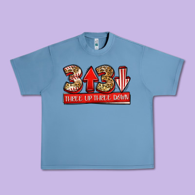 Three Up Three Down Baseball Urban Heavy Tee Designed By Jasminsmagicworld