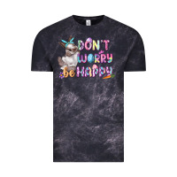 Cloud Black Don't worry be happy Easter Vintage Tee - CowGirlArtShop