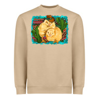 Mushroom western cowboy chicks cactus coop animals  leopard serape turquoise Heavyweight Sweatshirt - Artiststas