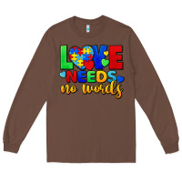 Chestnut Love needs no words Long Sleeve Tee - FaDigitalArtStudio