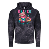 Cloud Black better together donut and coffee valentines day Vintage Hoodie - OliviaCreatesArt