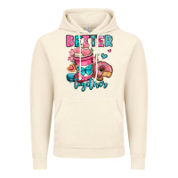 Vintage Artic better together donut and coffee valentines day Vintage Hoodie - OliviaCreatesArt