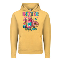 Vintage Mustard better together donut and coffee valentines day Vintage Hoodie - OliviaCreatesArt
