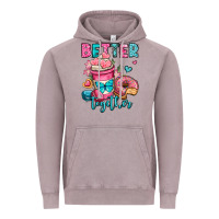 Vintage Zinc better together donut and coffee valentines day Vintage Hoodie - OliviaCreatesArt
