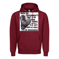 Burgundy Vintage Retro Anarchy Day Gift Zipper Hoodie - maiPhamDesign