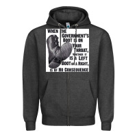 Charcoal Heather Vintage Retro Anarchy Day Gift Zipper Hoodie - maiPhamDesign