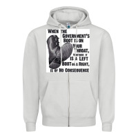 Dove Grey Vintage Retro Anarchy Day Gift Zipper Hoodie - maiPhamDesign