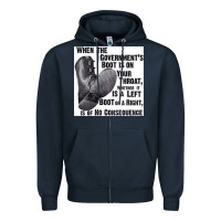 Navy Vintage Retro Anarchy Day Gift Zipper Hoodie - maiPhamDesign