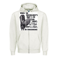 Oatmeal Heather Vintage Retro Anarchy Day Gift Zipper Hoodie - maiPhamDesign