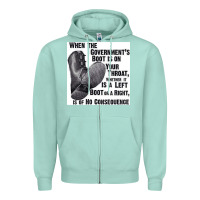 Seafoam Vintage Retro Anarchy Day Gift Zipper Hoodie - maiPhamDesign