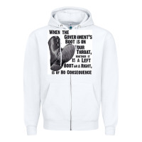 White Vintage Retro Anarchy Day Gift Zipper Hoodie - maiPhamDesign