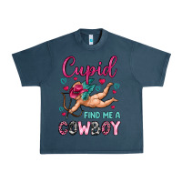 Midnight Navy cupid find me a cowboy Urban Heavy Tee - OliviaCreatesArt