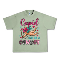 Oil Green cupid find me a cowboy Urban Heavy Tee - OliviaCreatesArt