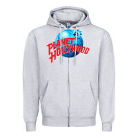 Heather Grey planet hollywood restaurant Zipper Hoodie - maiPhamDesign