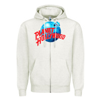 Oatmeal Heather planet hollywood restaurant Zipper Hoodie - maiPhamDesign