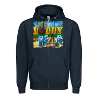 Navy daddy bear native Zipper Hoodie - BarkalooDesign
