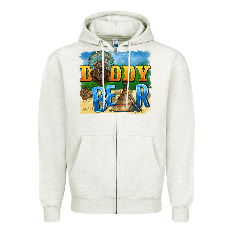Daddy Bear Native Zipper Hoodie by BarkalooDesign | Teevron