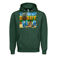 Sports Green daddy bear native Zipper Hoodie - BarkalooDesign